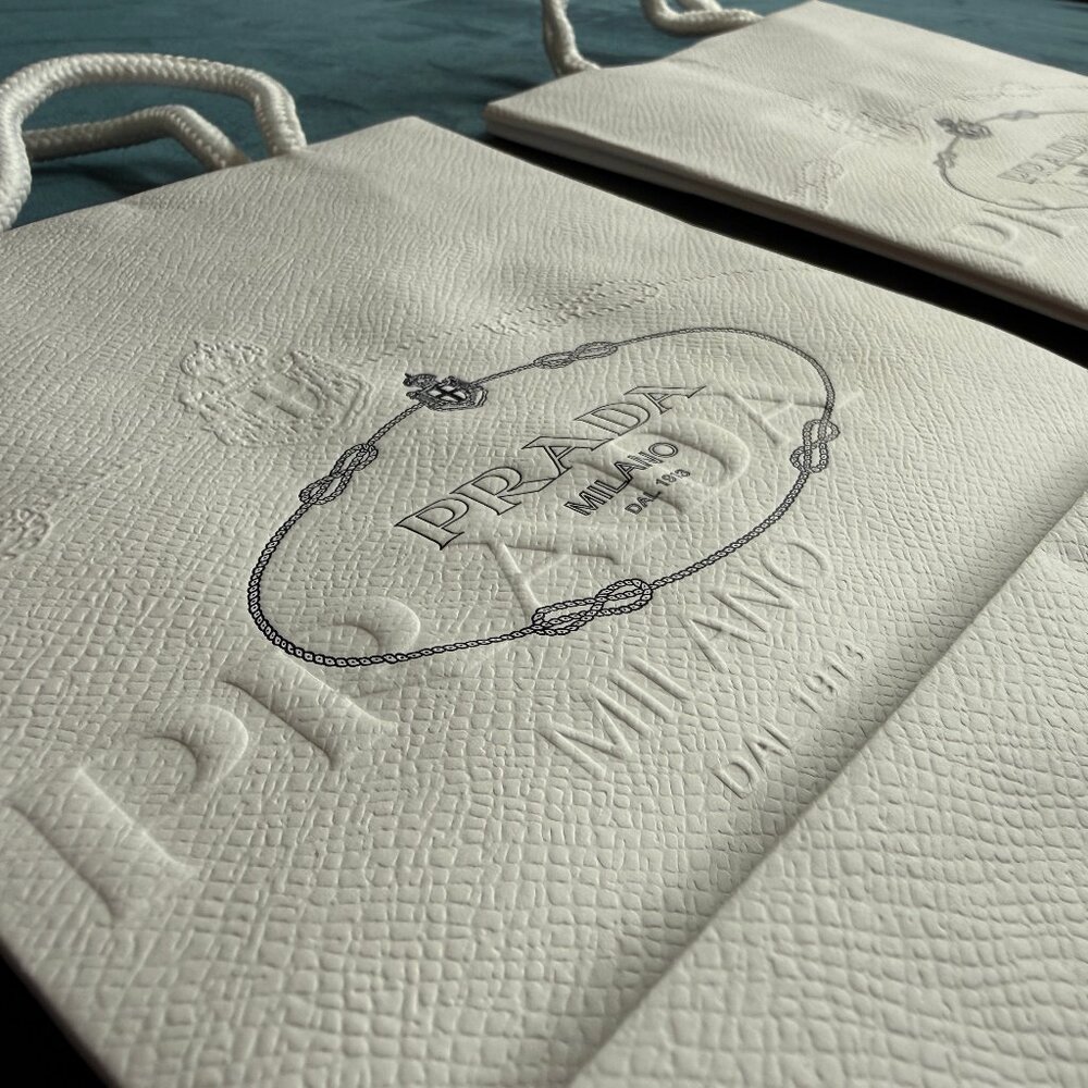 PRADA Luxury Designer Retailer Shopping Bag